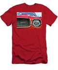 1969 Amc Amx in Matador Red Grill and Headlight Paul Ward T-Shirt