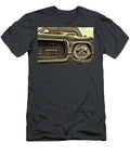 1969 Amc Amx in Matador Red Grill and Headlight Retro Sepia Paul Ward T-Shirt