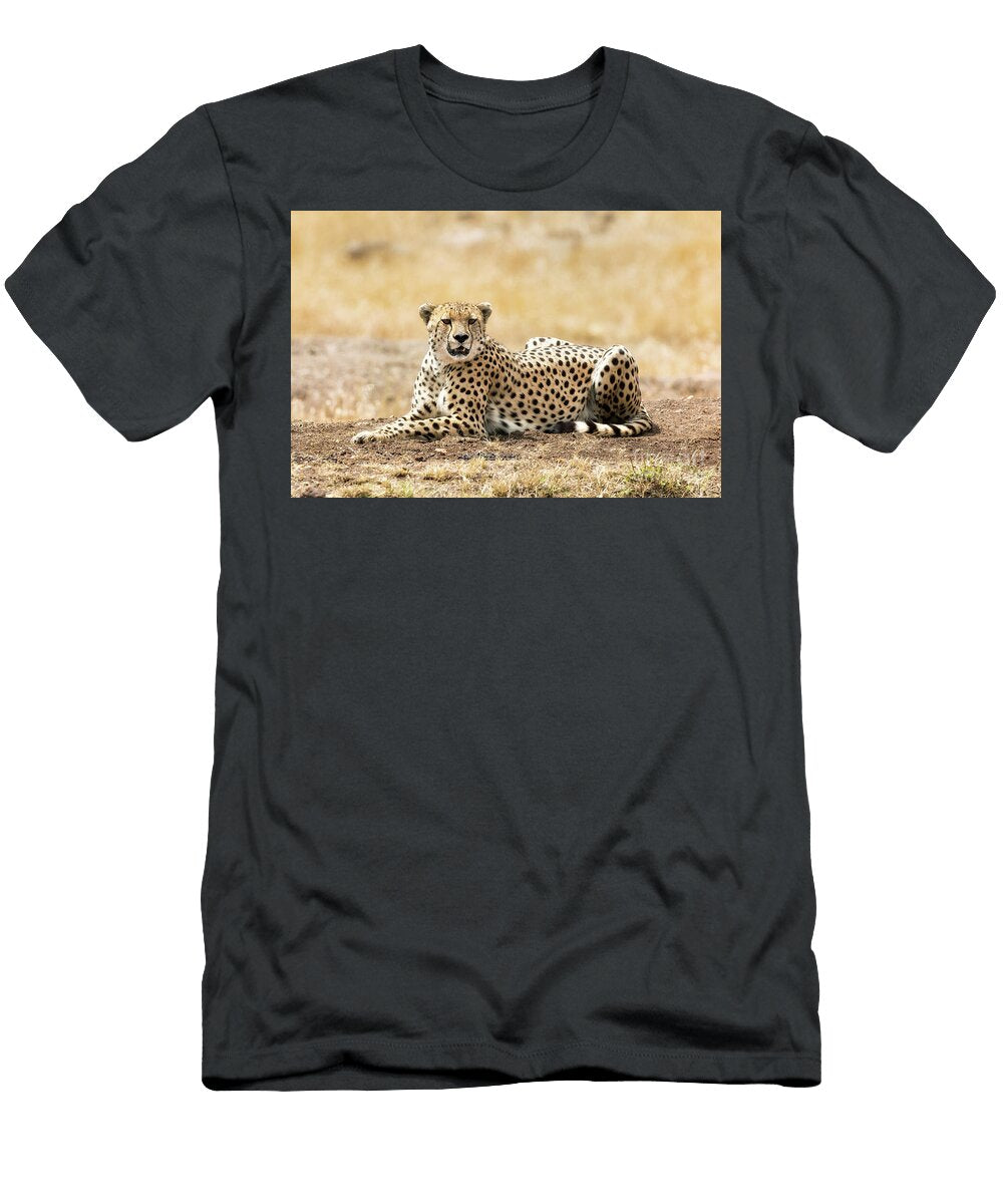 Cheetah in Afternoon Sunlight Jane Rix T-Shirt