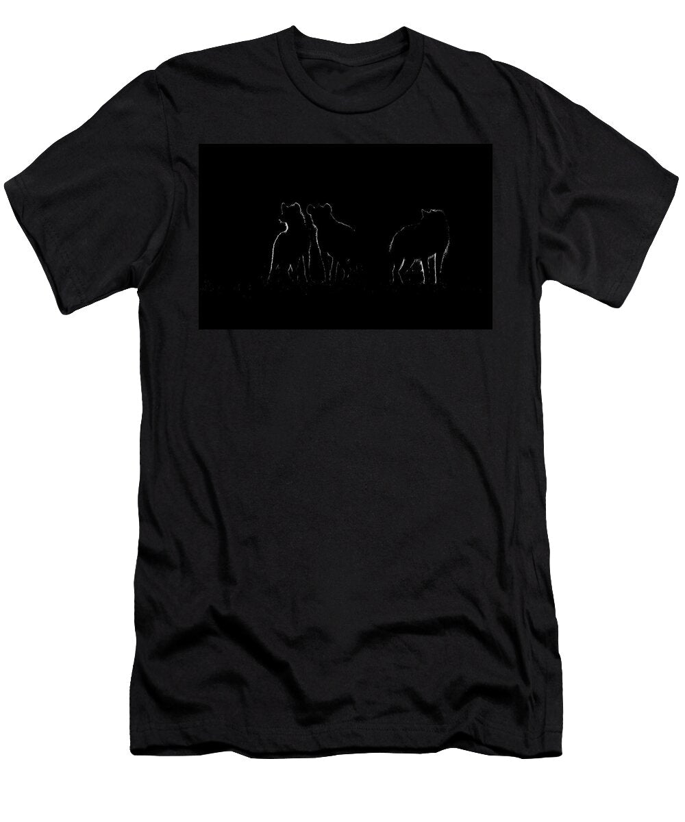 Creative Portrait of Spotted Hyena Pack Masai Mara Yashpal Rathore Natureplcom T-Shirt