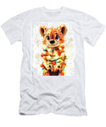 Hyena Cute Hyena with Christmas Lights Watercolor Clint Mclaughlin T-Shirt