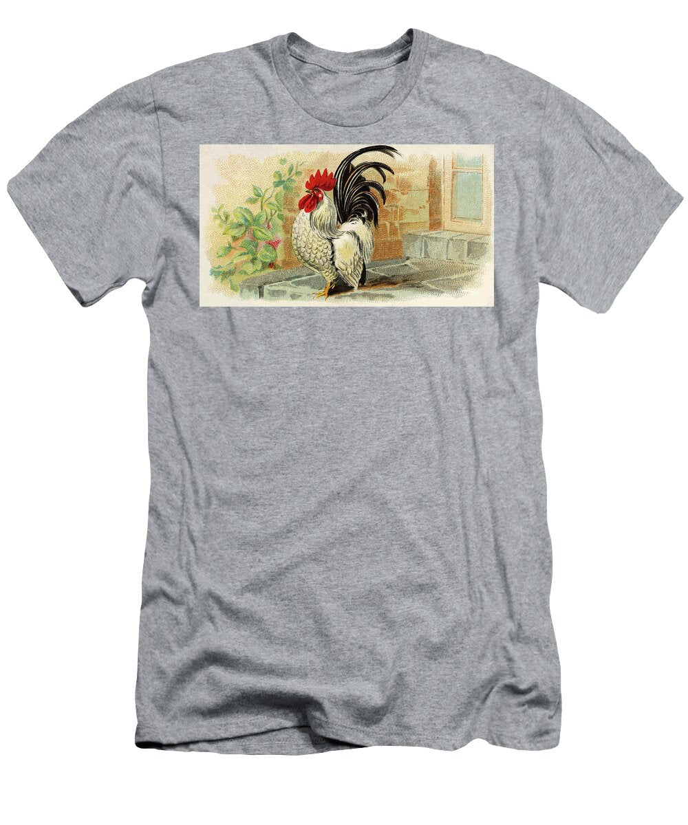 Japanese Bantam Chicken Vintage Animal Illustration Picked and Shared T-Shirt