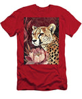 Maroon Cheetah Lisa S Baker T-Shirt