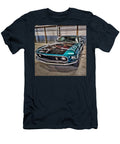 Mean Green 1969 Ford Mustang Mach 1 Profile Head on Paul Ward T-Shirt