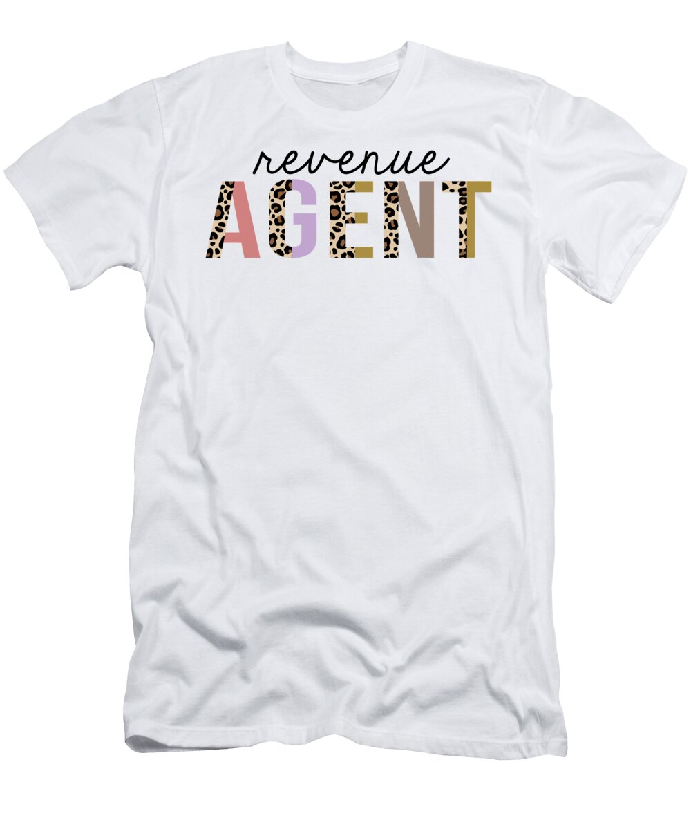 Revenue Agent Leopard Print Funny Jensen Cena T-Shirt