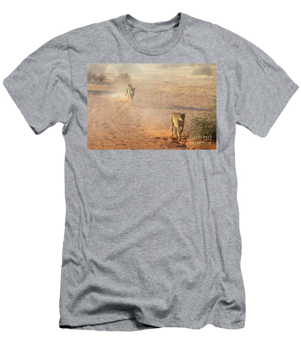 Running Cheetahs Namibia Delphimages Photo Creations T-Shirt