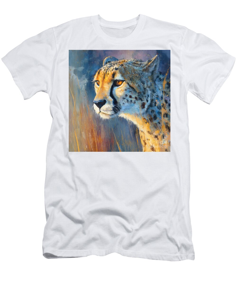Savannah Cheetah Portrait Elisabeth Lucas T-Shirt