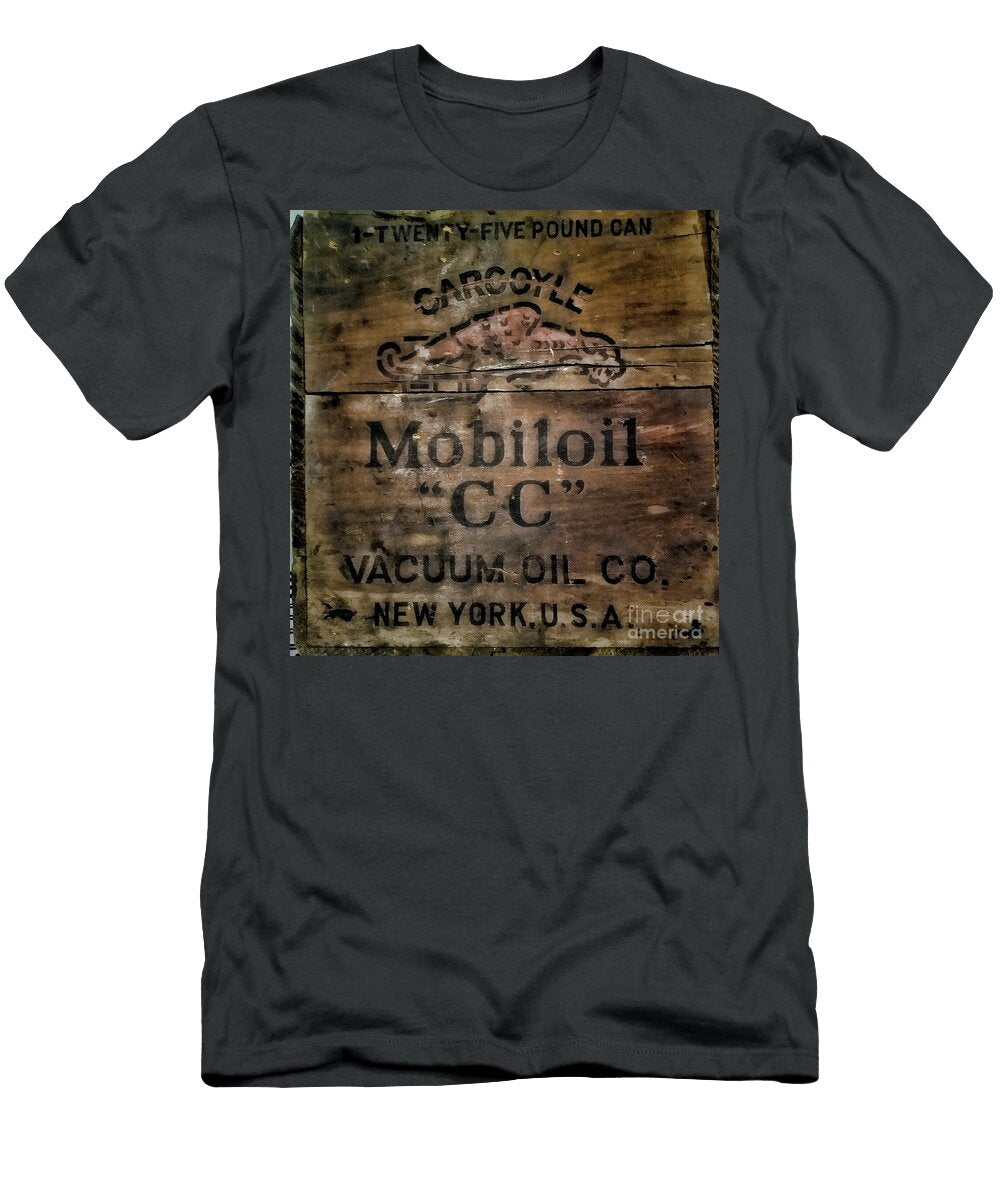Vintage Gargoyle Mobiloil Wooded Box Paul Ward T-Shirt